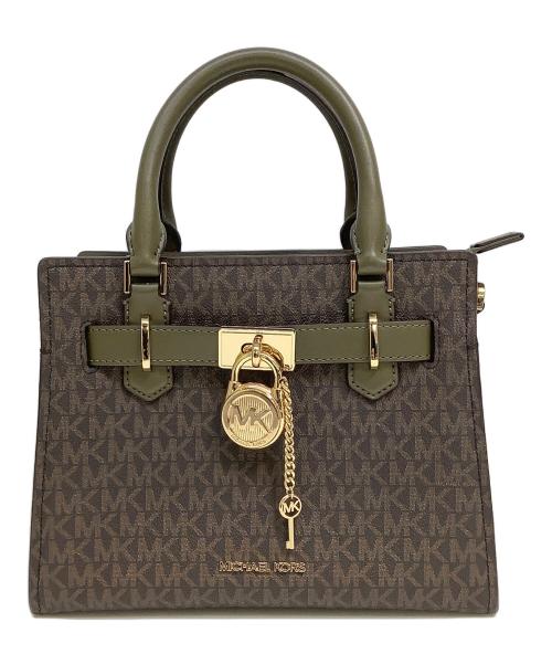 MICHAEL KORS（マイケル・コース）MICHAEL KORS (マイケル・コース) ハンドバッグ カーキの古着・服飾アイテム