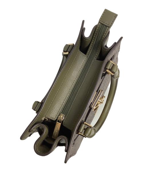 MICHAEL KORS（マイケル・コース）MICHAEL KORS (マイケル・コース) ハンドバッグ カーキの古着・服飾アイテム