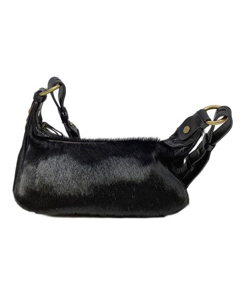 BALLY（バリー）BALLY (バリー) ファーウエストバッグ ブラックの古着・服飾アイテム