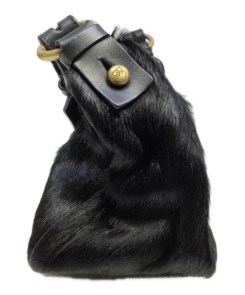 BALLY（バリー）BALLY (バリー) ファーウエストバッグ ブラックの古着・服飾アイテム