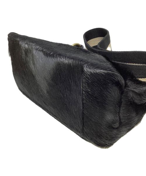 BALLY（バリー）BALLY (バリー) ファーウエストバッグ ブラックの古着・服飾アイテム