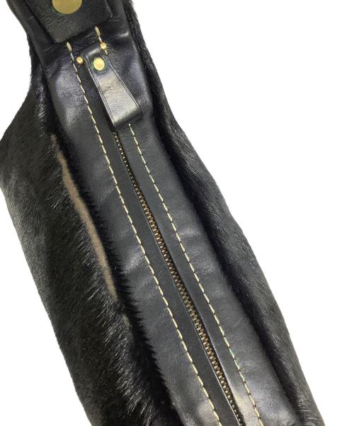 BALLY（バリー）BALLY (バリー) ファーウエストバッグ ブラックの古着・服飾アイテム