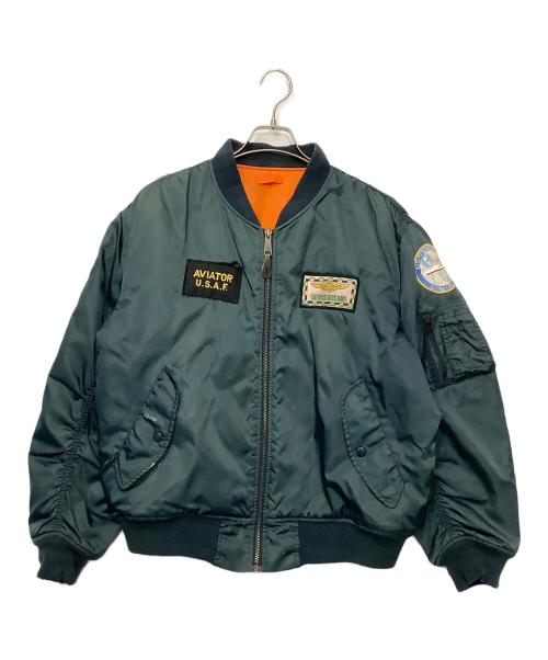 古着（フルギ）古着 (フルギ) MA-1ジャケット グリーン サイズ:-の古着・服飾アイテム