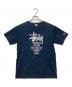 Champion（チャンピオン）の古着「半袖カットソー」｜ネイビー