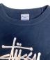 中古・古着 Champion (チャンピオン) stussy (ステューシー) 半袖カットソー ネイビー サイズ:S：6000円
