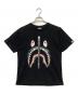 BAPE BY A BATHING APE（ベイプバイアベイシングエイプ）の古着「半袖カットソー」｜ブラック