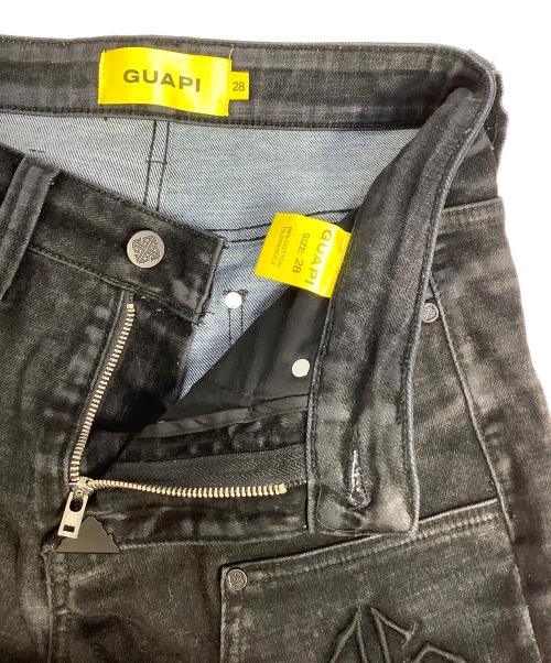 GUAPI（グアピ）GUAPI (グアピ) スキニーデニムパンツ ブラック サイズ:W28の古着・服飾アイテム