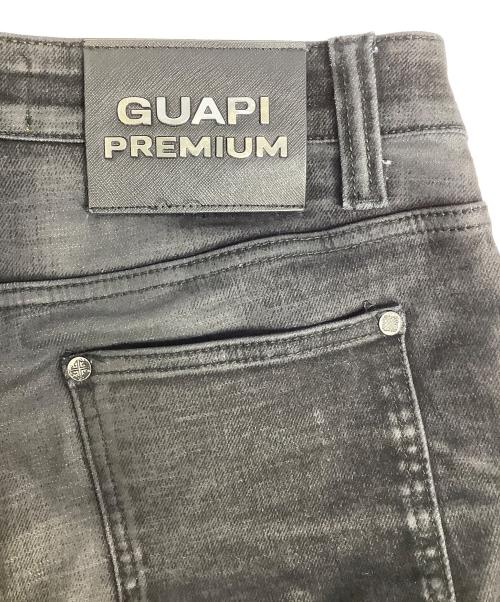 GUAPI（グアピ）GUAPI (グアピ) スキニーデニムパンツ ブラック サイズ:W28の古着・服飾アイテム