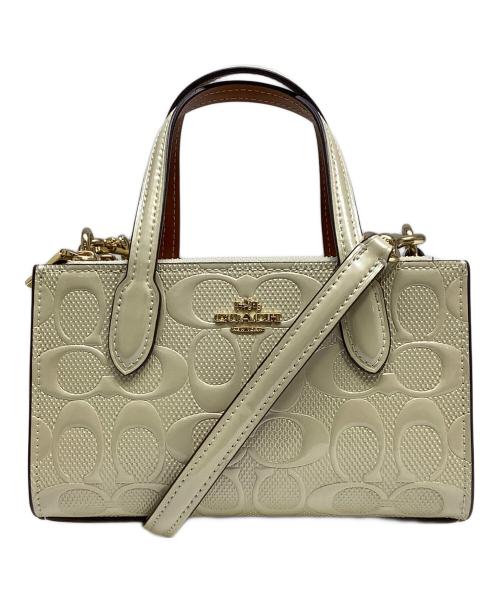 COACH（コーチ）COACH (コーチ) スモールトートバッグ アイボリーの古着・服飾アイテム