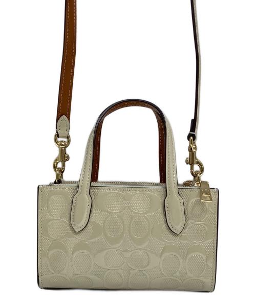 COACH（コーチ）COACH (コーチ) スモールトートバッグ アイボリーの古着・服飾アイテム