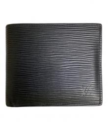 LOUIS VUITTON（ルイ ヴィトン）の古着「2つ折り財布」｜ブラック