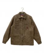 TOUGH DUCKタフダック）の古着「ダック地ワークジャケット」｜ブラウン