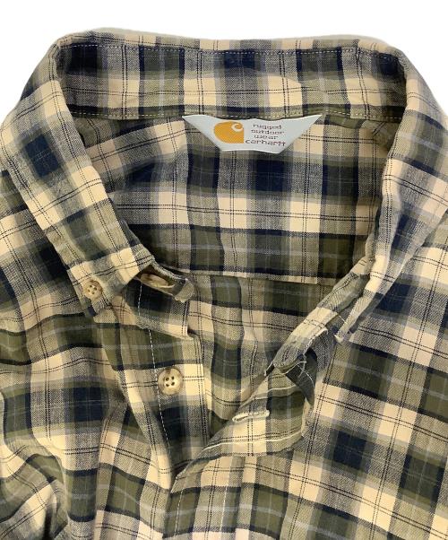 CarHartt（カーハート）CarHartt (カーハート) 長袖シャツ ネイビー×グリーン サイズ:-の古着・服飾アイテム