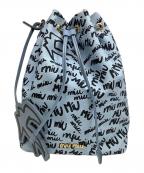 MIU MIUミュウミュウ）の古着「ドローストリングバッグ」｜ブルー