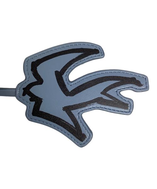 MIU MIU（ミュウミュウ）MIU MIU (ミュウミュウ) ドローストリングバッグ ブルーの古着・服飾アイテム