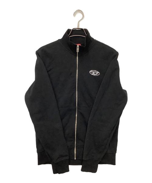 DIESEL（ディーゼル）DIESEL (ディーゼル) ジップアップスウェット ブラック サイズ:Mの古着・服飾アイテム