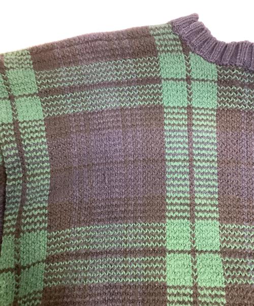 BROOKS BROTHERS（ブルックスブラザーズ）BROOKS BROTHERS (ブルックスブラザーズ) 厚手ニット グリーン×ネイビー サイズ:Mの古着・服飾アイテム