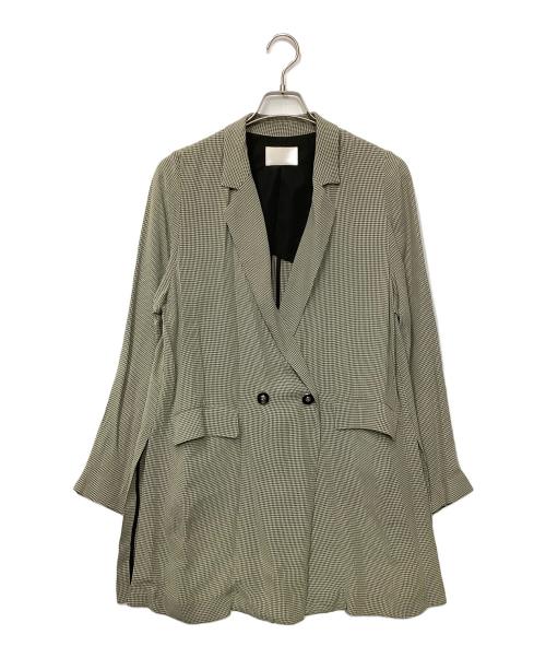 Ameri（アメリ）AMERI (アメリ) テーラードジャケット ベージュ×ブラック サイズ:Fの古着・服飾アイテム
