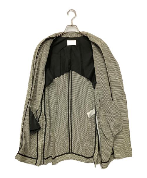 Ameri（アメリ）AMERI (アメリ) テーラードジャケット ベージュ×ブラック サイズ:Fの古着・服飾アイテム