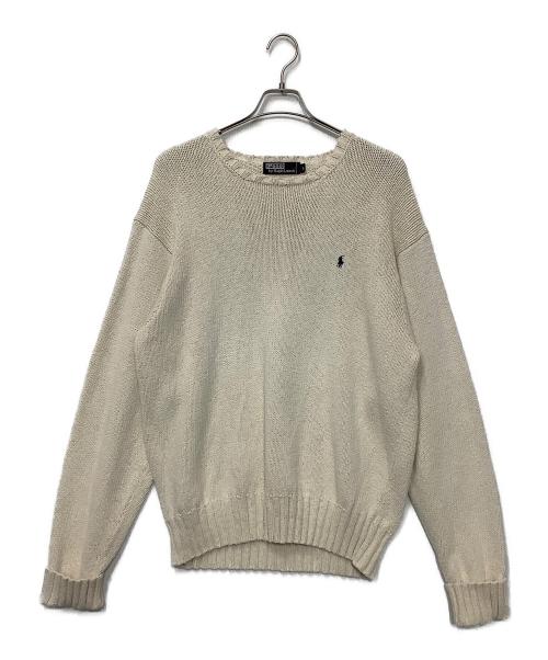 POLO RALPH LAUREN（ポロ・ラルフローレン）POLO RALPH LAUREN (ポロ・ラルフローレン) 厚手ニット ベージュ サイズ:Lの古着・服飾アイテム