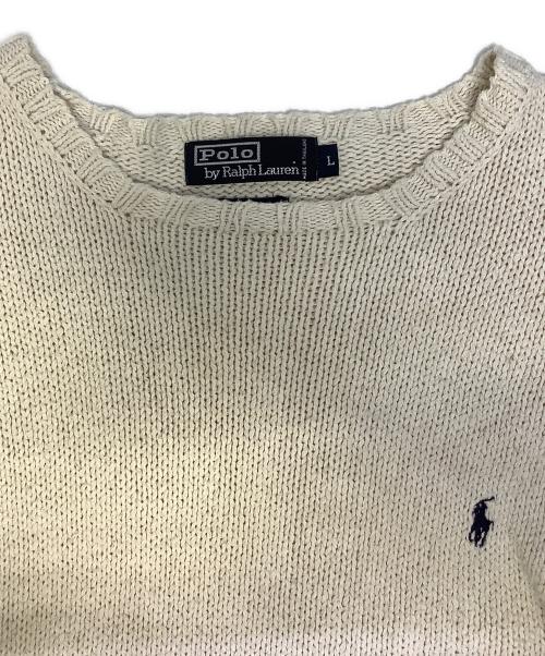 POLO RALPH LAUREN（ポロ・ラルフローレン）POLO RALPH LAUREN (ポロ・ラルフローレン) 厚手ニット ベージュ サイズ:Lの古着・服飾アイテム