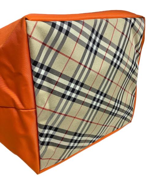 BURBERRY BLUE LABEL（バーバリー ブルー レーベル）BURBERRY BLUE LABEL (バーバリー ブルー レーベル) トートバッグ オレンジの古着・服飾アイテム