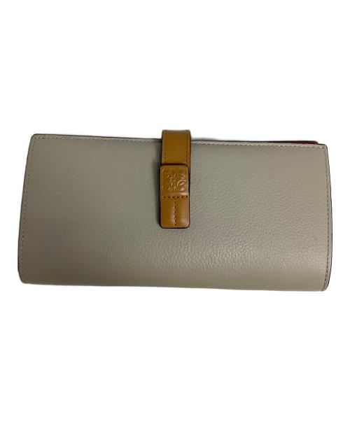 LOEWE（ロエベ）LOEWE (ロエベ) 長財布 ベージュ×ピンクの古着・服飾アイテム