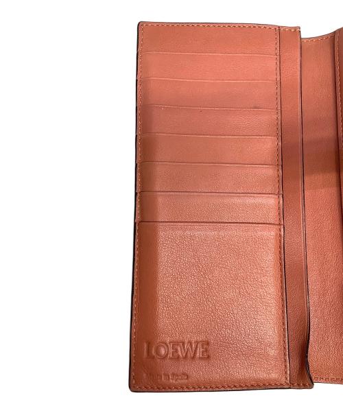 LOEWE（ロエベ）LOEWE (ロエベ) 長財布 ベージュ×ピンクの古着・服飾アイテム