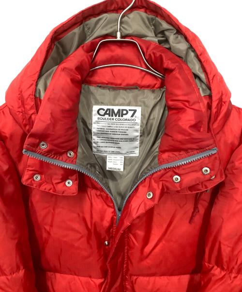 CAMP 7（キャンプ７）CAMP 7 (キャンプ７) ダウンジャケット レッド サイズ:Mの古着・服飾アイテム
