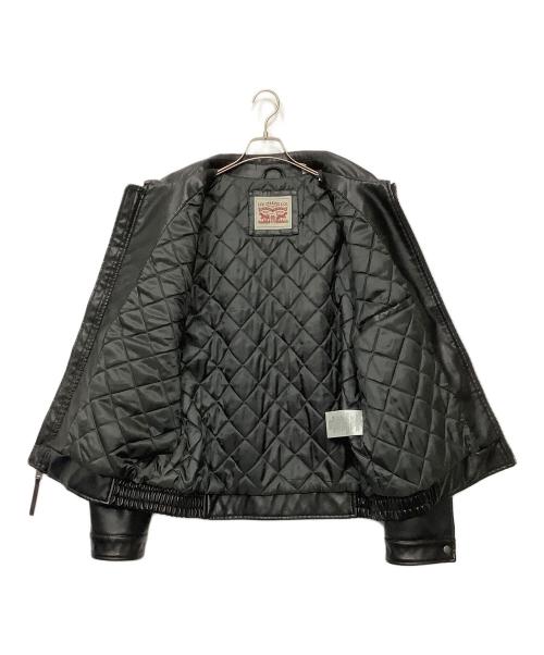 LEVI'S（リーバイス）LEVI'S (リーバイス) フェイクレザージャケット ブラック サイズ:XLの古着・服飾アイテム