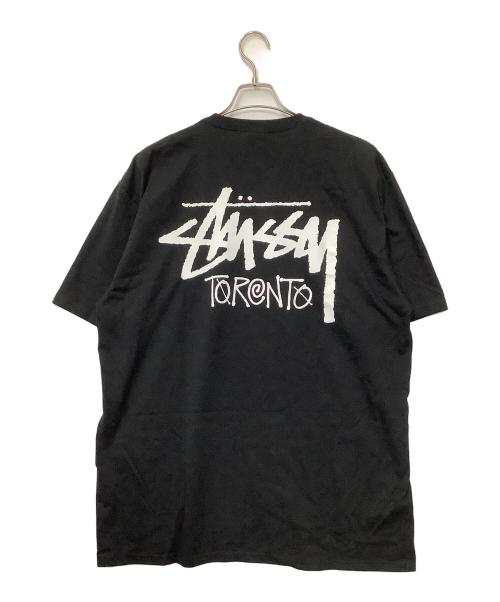stussy（ステューシー）stussy (ステューシー) 半袖カットソー ブラック サイズ:XLの古着・服飾アイテム