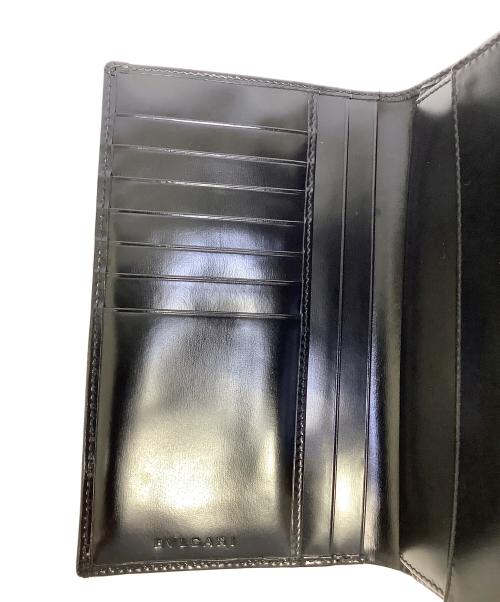 BVLGARI（ブルガリ）BVLGARI (ブルガリ) 3つ折り財布 ブラックの古着・服飾アイテム