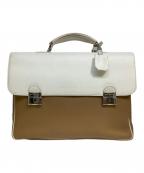 BVLGARIブルガリ）の古着「ハンドバッグ」｜ホワイト×ベージュ