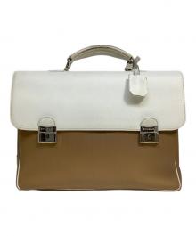 BVLGARI（ブルガリ）の古着「ハンドバッグ」｜ホワイト×ベージュ