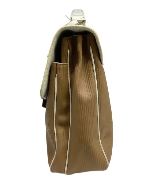 BVLGARI（ブルガリ）BVLGARI (ブルガリ) ハンドバッグ ホワイト×ベージュの古着・服飾アイテム