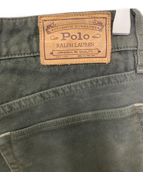 POLO RALPH LAUREN（ポロ・ラルフローレン）POLO RALPH LAUREN (ポロ・ラルフローレン) モールスキンパンツ カーキ サイズ:81の古着・服飾アイテム