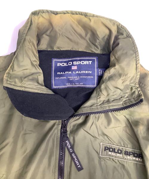 POLO SPORT（ポロスポーツ）POLO SPORT (ポロスポーツ) ヴィンテージナイロンジャケット カーキ サイズ:Lの古着・服飾アイテム