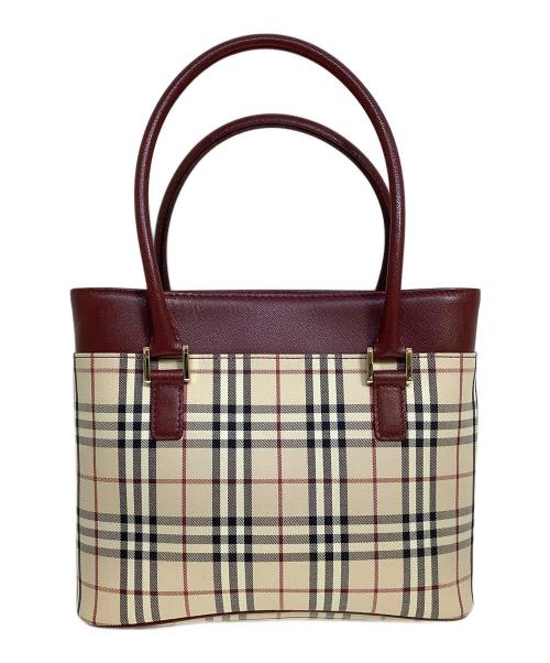 BURBERRY（バーバリー）BURBERRY (バーバリー) ハンドバッグ ベージュの古着・服飾アイテム