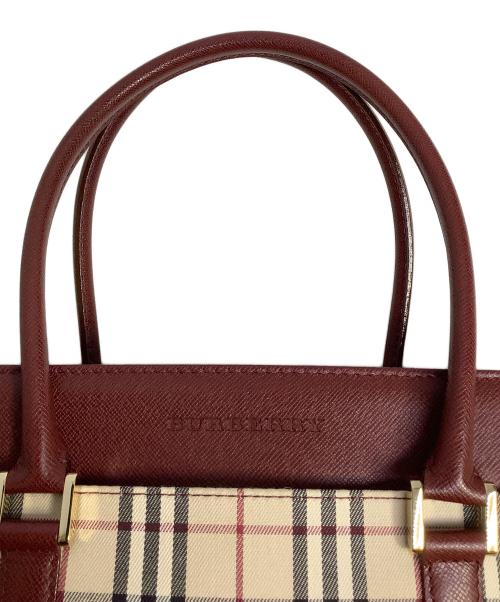 BURBERRY（バーバリー）BURBERRY (バーバリー) ハンドバッグ ベージュの古着・服飾アイテム