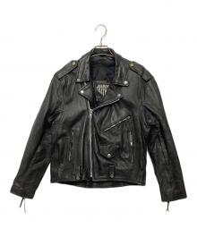 DIAMOND LEATHER（ダイヤモンドレザー）の古着「レザージャケット」｜ブラック