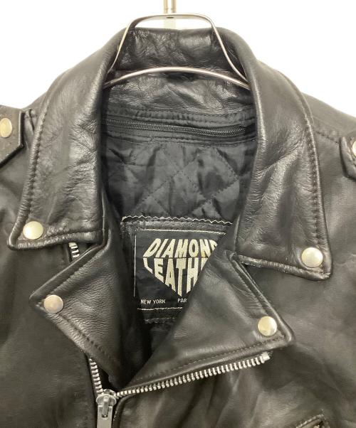 DIAMOND LEATHER（ダイヤモンドレザー）DIAMOND LEATHER (ダイヤモンドレザー) レザージャケット ブラック サイズ:40の古着・服飾アイテム
