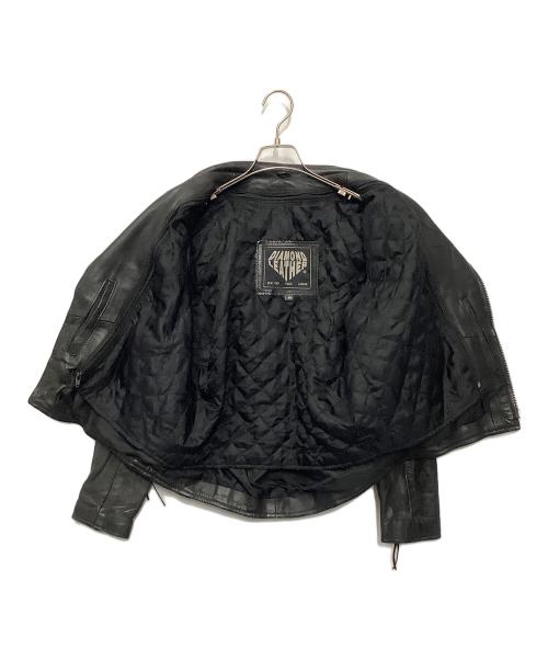 DIAMOND LEATHER（ダイヤモンドレザー）DIAMOND LEATHER (ダイヤモンドレザー) レザージャケット ブラック サイズ:40の古着・服飾アイテム