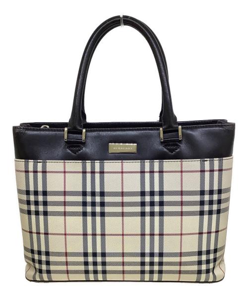BURBERRY（バーバリー）BURBERRY (バーバリー) ノバチェック トートバッグ ベージュの古着・服飾アイテム