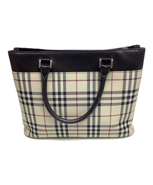 BURBERRY（バーバリー）BURBERRY (バーバリー) ノバチェック トートバッグ ベージュの古着・服飾アイテム