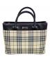 中古・古着 BURBERRY (バーバリー) ノバチェック トートバッグ ベージュ：18000円