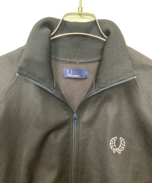 FRED PERRY（フレッドペリー）FRED PERRY (フレッドペリー) トラックジャケット ブラック サイズ:Lの古着・服飾アイテム