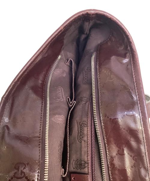 GUCCI（グッチ）GUCCI (グッチ) GGスプリーム トートバッグ パープルの古着・服飾アイテム