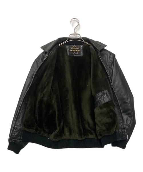 olympic leather wear（オリンピックレザー）olympic leather wear (オリンピックレザー) レザージャケット ブラック サイズ:LLLの古着・服飾アイテム