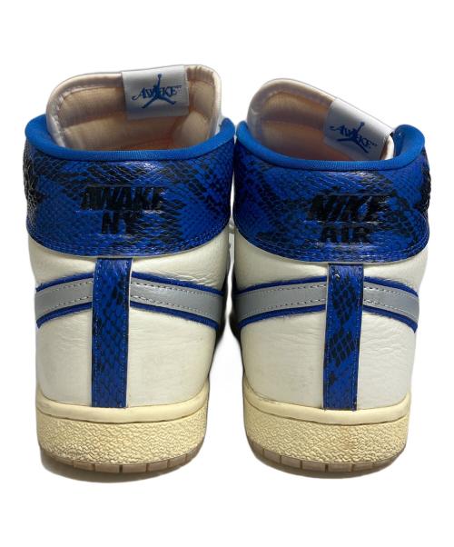NIKE（ナイキ）NIKE (ナイキ) Awake (アウェイク) ハイカットスニーカー ホワイト×ブルー サイズ:27cmの古着・服飾アイテム