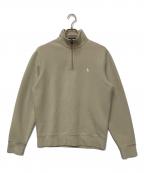 POLOポロ）の古着「ハーフジップスウェット」｜ベージュ